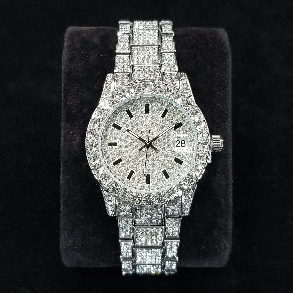 Anti-Magnetic Watch - Montres élégantes en diamant pour femmes,