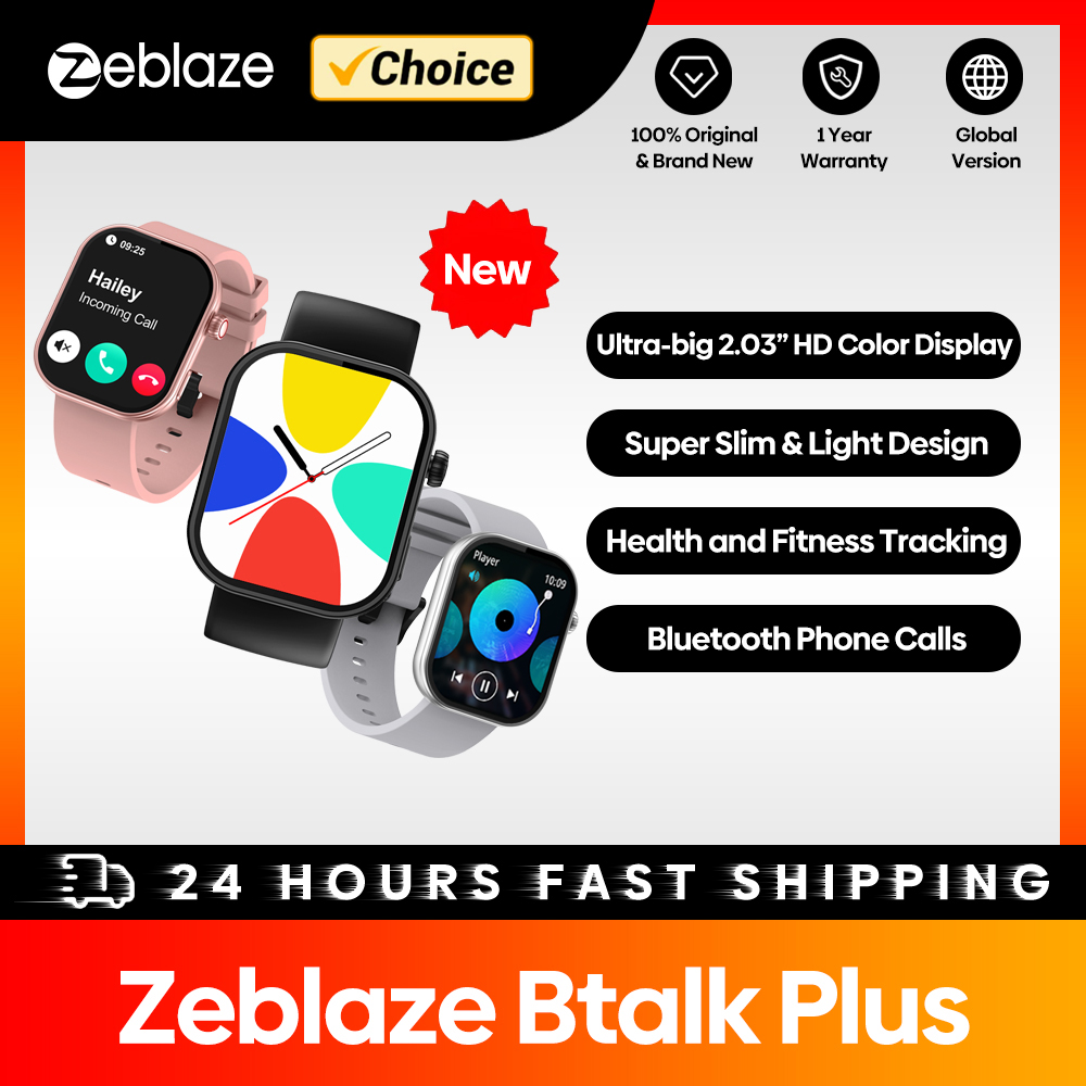 Smartwatch Health Watches For Men - Nouveau Zeblaze Btalk Plus appel vocal