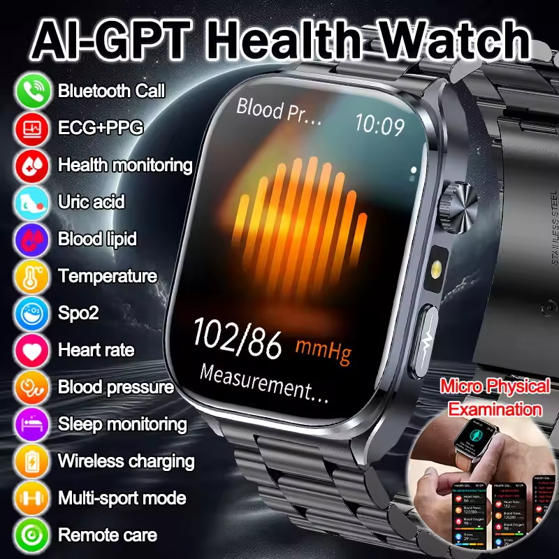 Smartwatch Health Watches For Men - Nouvelle montre intelligente 2026 avec détection