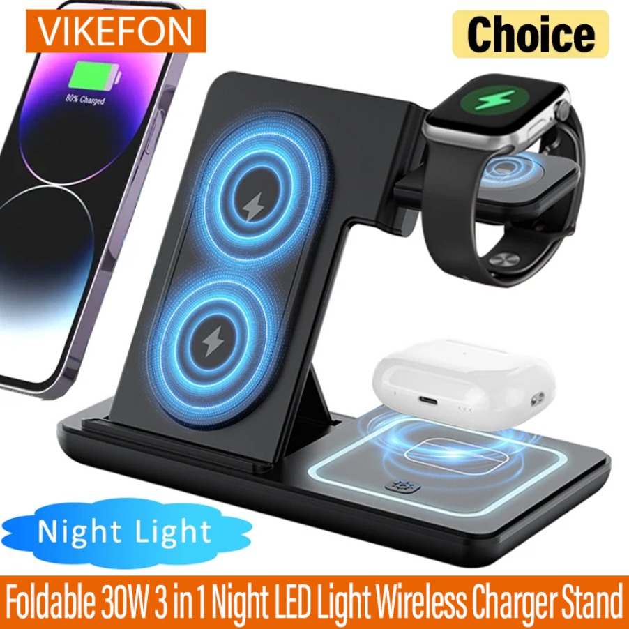 Smartwatch Watches For Iphone - Support de chargeur sans fil pliable