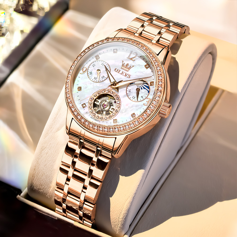 Anti-Magnetic Watch - OLEVS – montre-bracelet automatique en acier