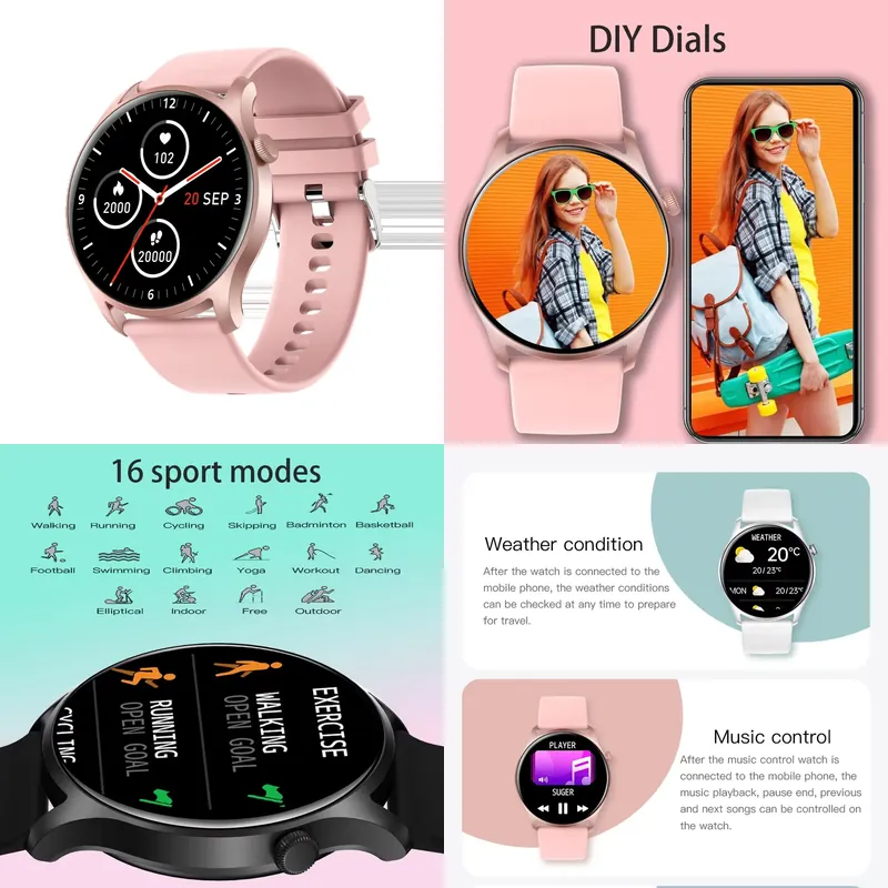 Smartwatch Watches Smart - Montre connectée SENBONO MAX8 pour homme