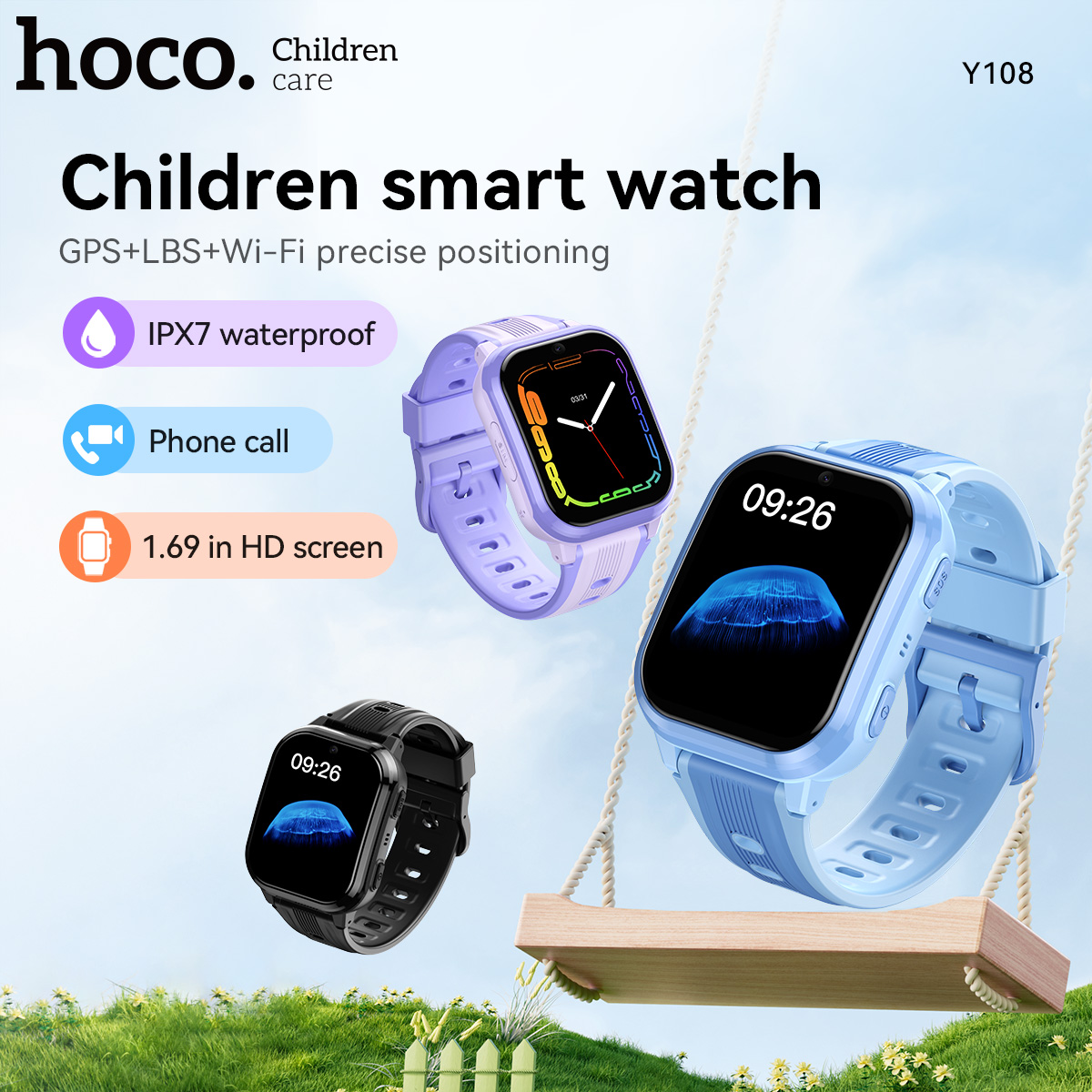 Smartwatch Watches For Boys - Montre connectée pour enfants HOCO Y108