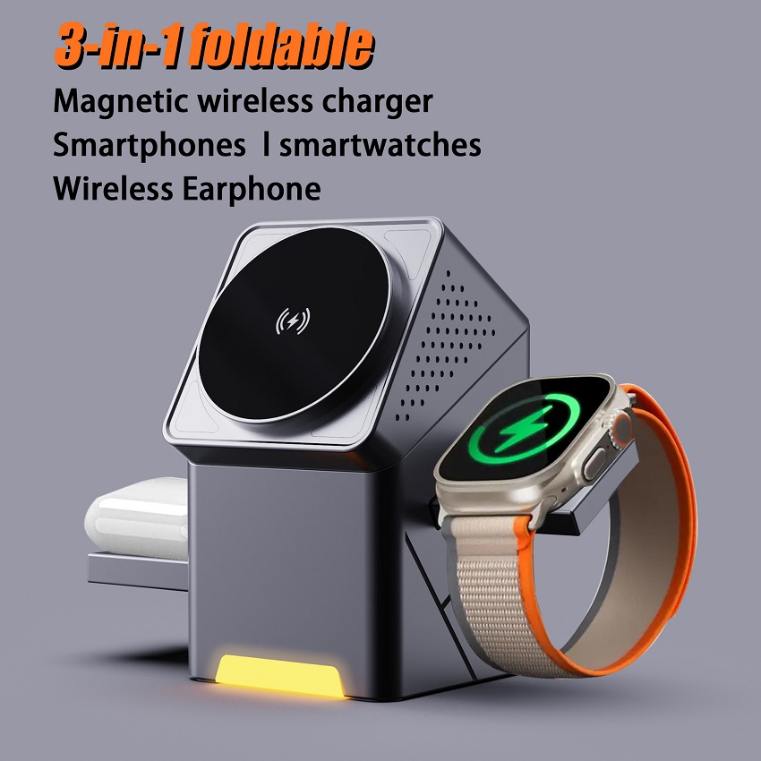 Smartwatch Watches For Iphone - Chargeur sans fil magnétique 3 en