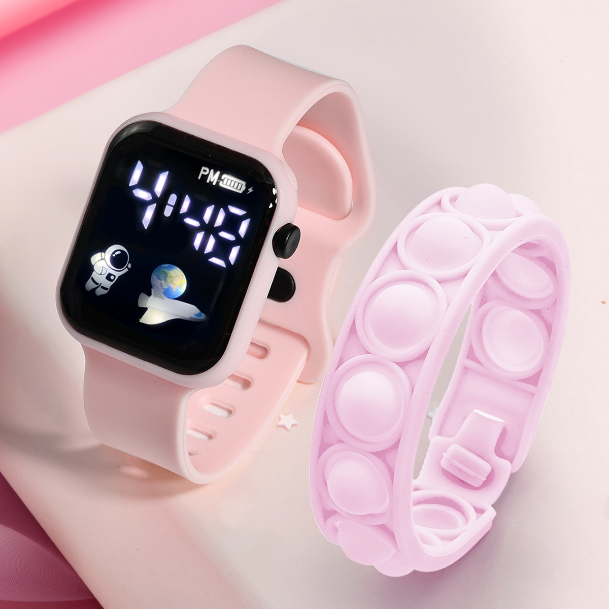 Smartwatch Watches Boys - Bracelet de montre intelligente pour enfants,
