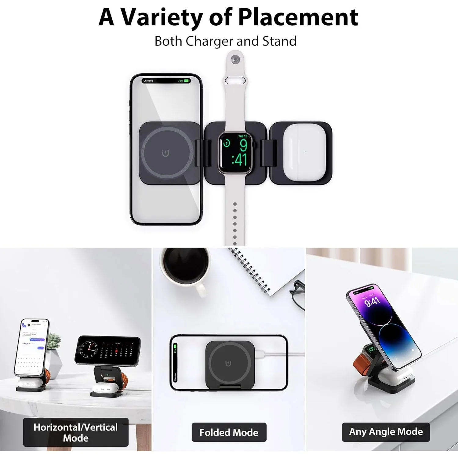 Chargeur sans fil rapide pliab - Watch 7 Smartwatch Iphone avis et prix