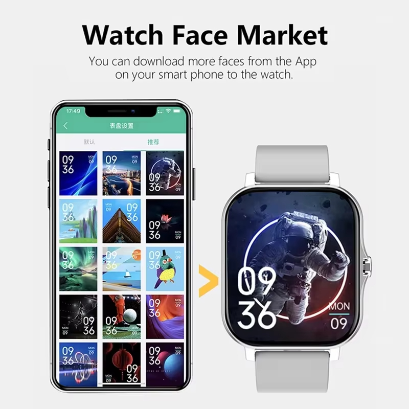 Montre connectée sportive Leno - Smartwatch Health Watches For Men avis et prix