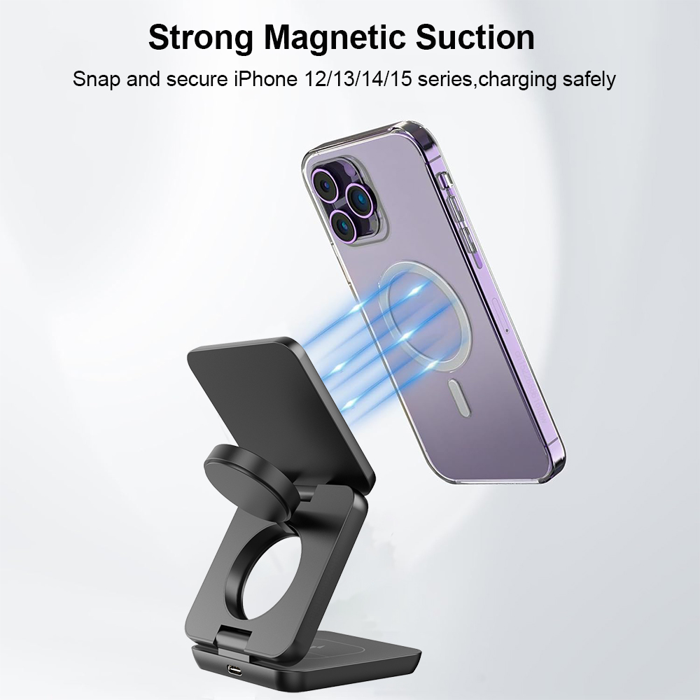 Chargeur sans fil 3 en 1, Stat - Smartwatch Watches Compatible With Iphone avis et prix
