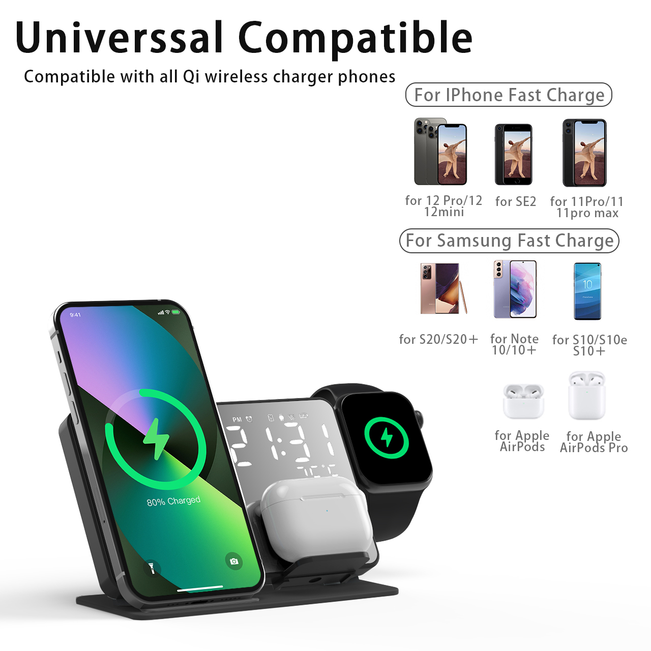 Station de charge sans fil 3 e - Watch 7 Smartwatch Iphone avis et prix