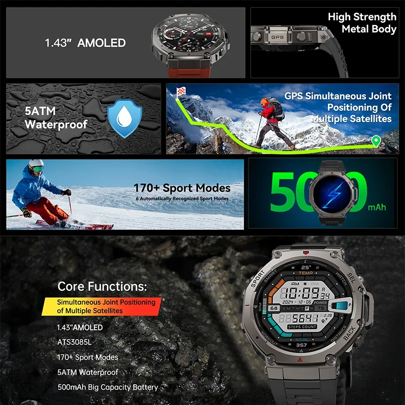 Nouvelle montre connectée mili - Smartwatch Watches For Men With Gps avis et prix