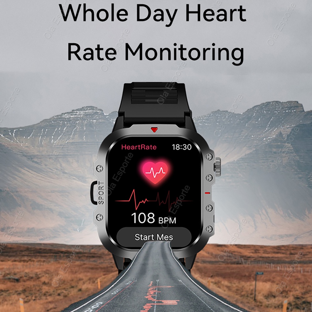Montre connectée militaire d'e - Smartwatch Watches For Men With Gps avis et prix