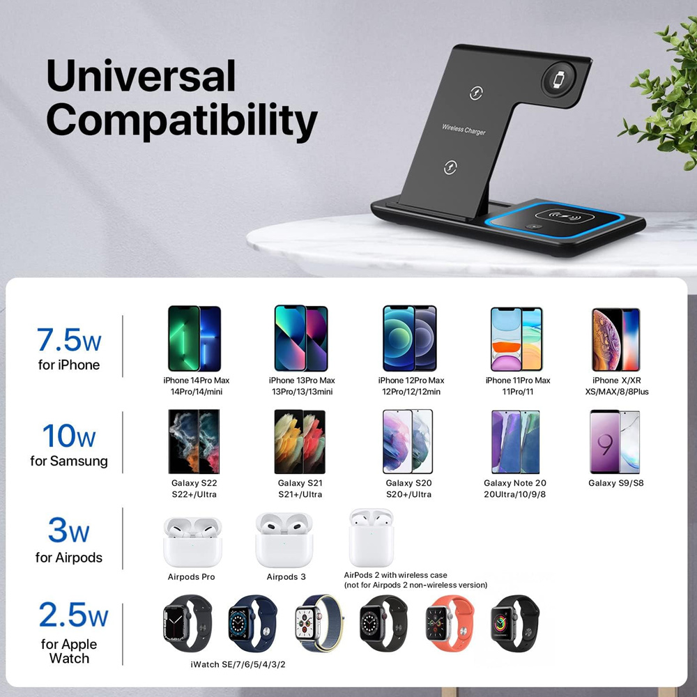 Support de chargeur sans fil 3 - Smartwatch Watches Compatible With Iphone avis et prix
