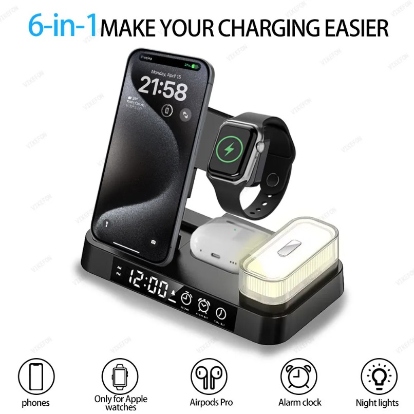 Station de charge sans fil LED - Watch 7 Smartwatch Iphone avis et prix