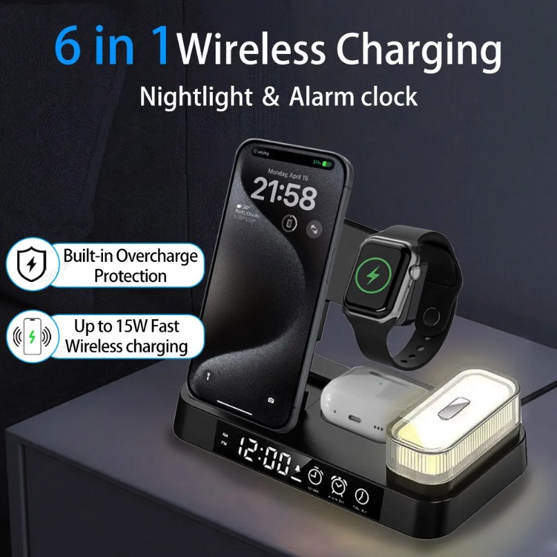 Station de charge sans fil LED - Watch 7 Smartwatch Iphone avis et prix
