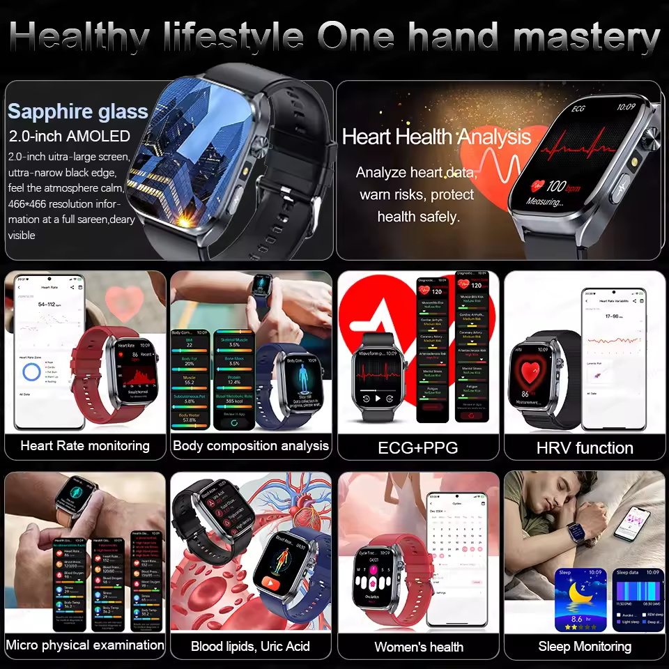 Nouvelle montre intelligente 2 - Smartwatch Health Watches For Men avis et prix