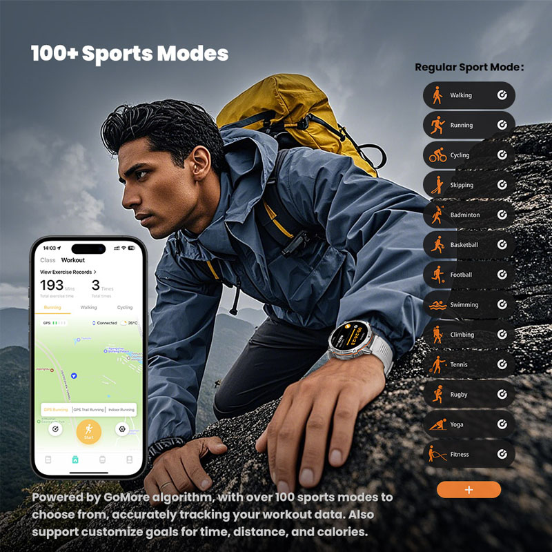 Nouvelle Montre Connectée Mili - Smartwatch Watches For Men With Gps avis et prix