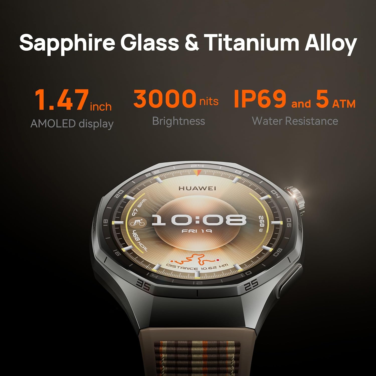 Montre connectée GPS HUAWEI WA - Smartwatch Watches For Men With Gps avis et prix