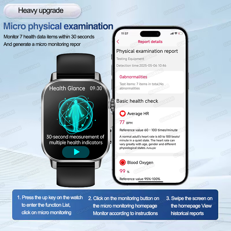 Nouvelle montre connectée inte - Smartwatch Health Watches For Men avis et prix