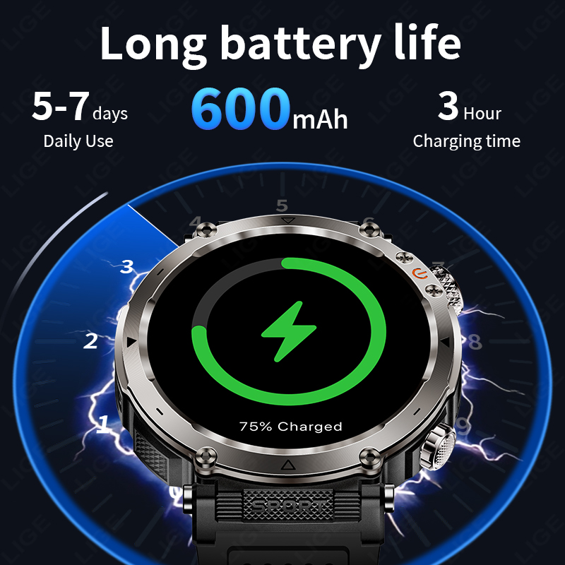 Nouvelle montre connectée mili - Smartwatch Watches Smart avis et prix