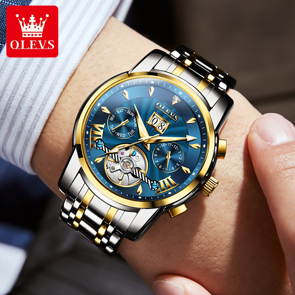 OLEVS hommes montres de luxe m - Anti-Magnetic Watch avis et prix