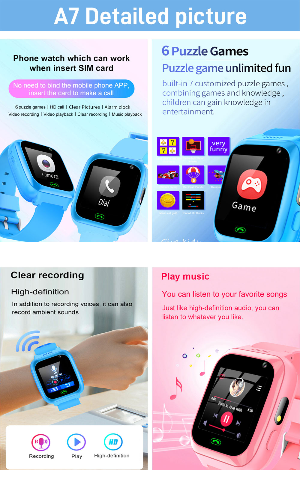 2G 4G enfants montre intellige - Smartwatch Watches For Kid Girl avis et prix