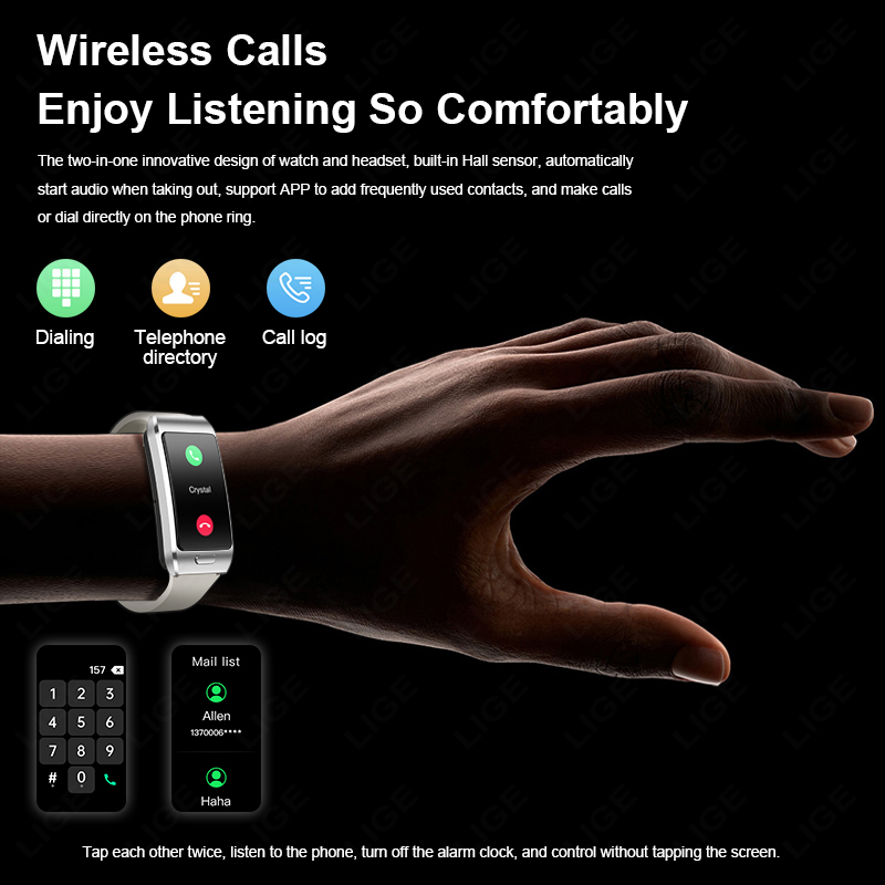 Montre connectée LIGE 2 en 1 p - Smartwatch Health Watches For Men avis et prix